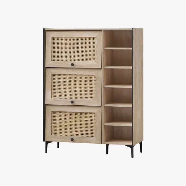 Toluca Storage Cabinet 3 Doors & Shelf - Image 2