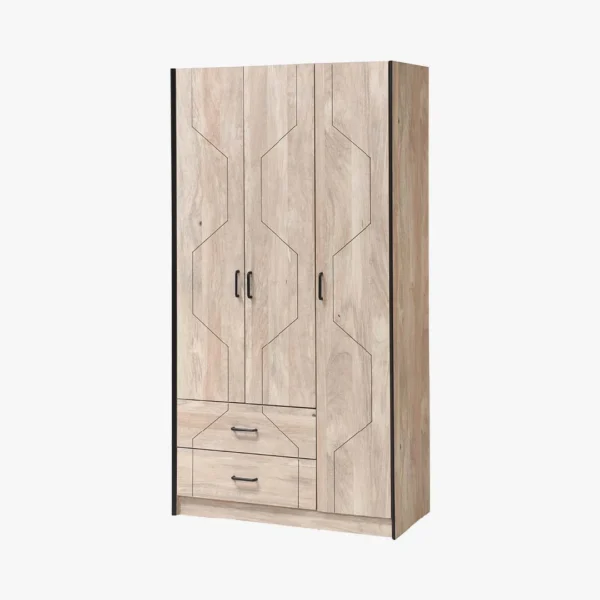 Quinn Wardrobe 3 Doors 2 Drawers 1800