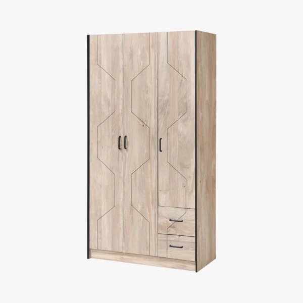 Quinn Wardrobe 3 Doors 2 Drawers 1800