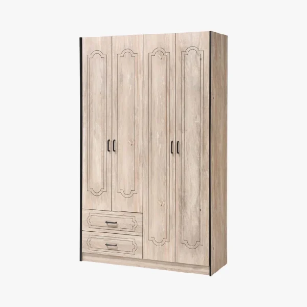 Quinn Wardrobe 4 Doors 2 Drawers 2000