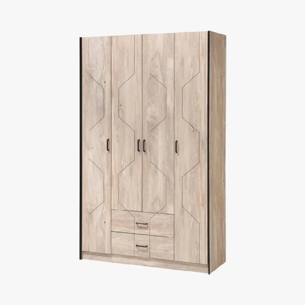 Quinn Wardrobe 4 Doors 2 Drawers 2000